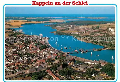 AK / Ansichtskarte Kappeln_Schlei Fliegeraufnahme Kappeln_Schlei