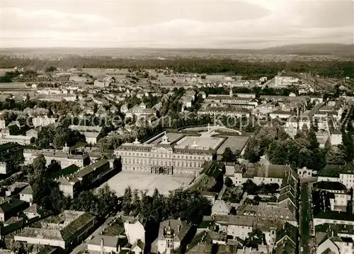 AK / Ansichtskarte Rastatt Fliegeraufnahme mit Schloss Fliegeraufnahme Rastatt