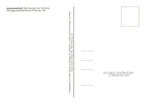 AK / Ansichtskarte Merzhausen_Breisgau Jesuitenschloss Fliegeraufnahme Merzhausen Breisgau