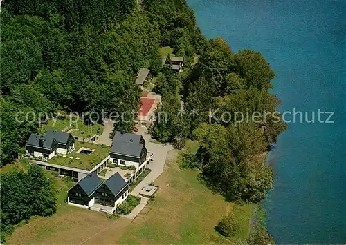 AK / Ansichtskarte Voehl_Edersee Hohe Fahrt Jugendherberge Fliegeraufnahme Voehl Edersee