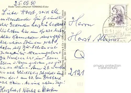 AK / Ansichtskarte Toenning_Nordseebad Fliegeraufnahme Toenning_Nordseebad