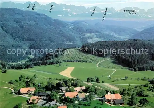 AK / Ansichtskarte Tegernau Fliegeraufnahme mit Berggasthof Sennhuette  Tegernau