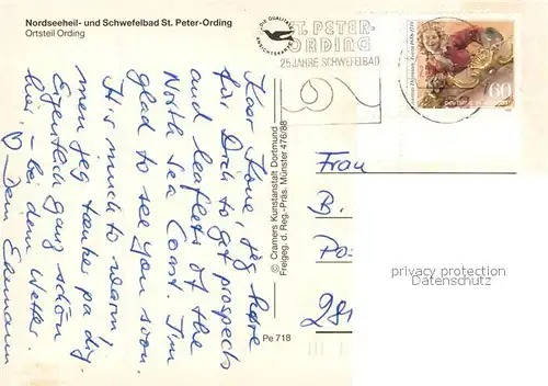 AK / Ansichtskarte St_Peter Ording Fliegeraufnahme St_Peter Ording