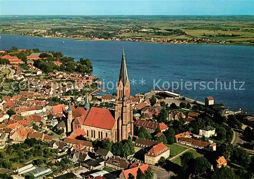 AK / Ansichtskarte Schleswig_Schlei Fliegeraufnahme mit St Petri Dom  Schleswig_Schlei