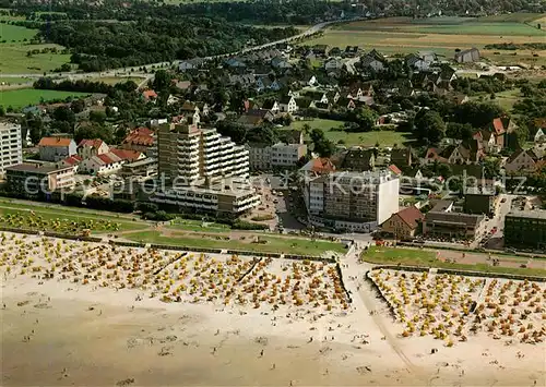 AK / Ansichtskarte Cuxhaven_Duhnen_Nordseebad Fliegeraufnahme Cuxhaven_Duhnen