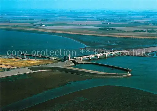 AK / Ansichtskarte Eidersperrwerk Fliegeraufnahme Eidersperrwerk