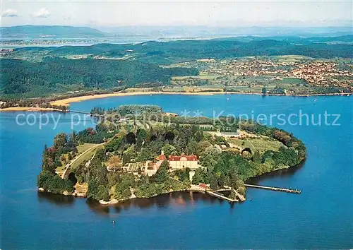 AK / Ansichtskarte Insel_Mainau Fliegeraufnahme mit Litzelstetten Insel Mainau