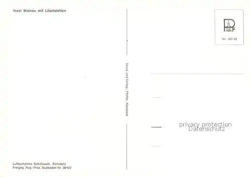 AK / Ansichtskarte Insel_Mainau Fliegeraufnahme mit Litzelstetten Insel Mainau