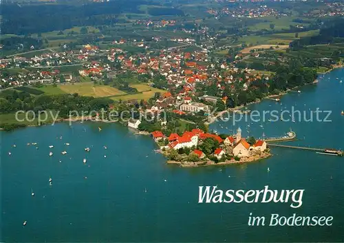 AK / Ansichtskarte Wasserburg_Bodensee Fliegeraufnahme Wasserburg Bodensee