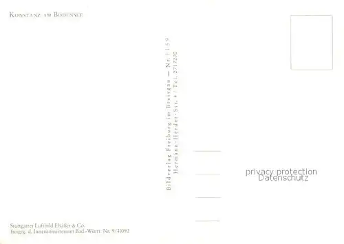 AK / Ansichtskarte Konstanz_Bodensee Fliegeraufnahme Konstanz_Bodensee