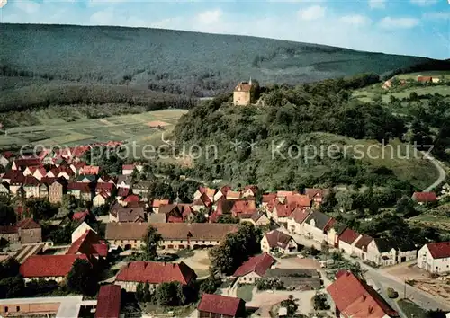 AK / Ansichtskarte Schwalenberg Domaene Stadt und Burg mit dem Moerth Fliegeraufnahme Schwalenberg