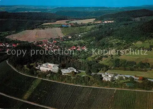 AK / Ansichtskarte Loewenstein Fliegeraufnahme mit Ev Tagungsstaette Loewenstein Loewenstein
