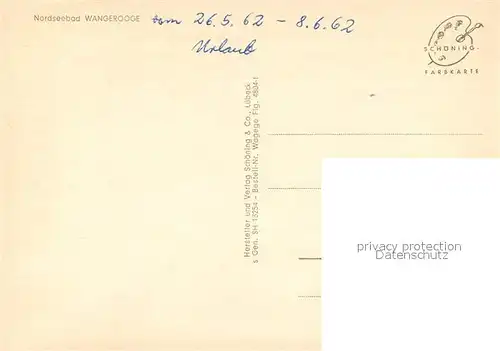 AK / Ansichtskarte Wangerooge_Nordseebad Fliegeraufnahme Wangerooge_Nordseebad