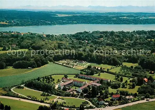 AK / Ansichtskarte Starnberg_See Kursanatorium fuer Kriegsblinde Fliegeraufnahme Starnberg See