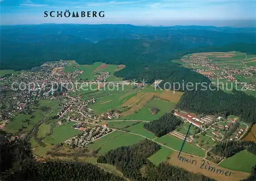 AK / Ansichtskarte Schoemberg_Freudenstadt Fliegeraufnahme Schoemberg_Freudenstadt