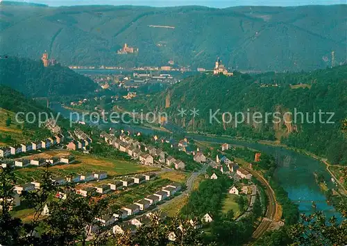 AK / Ansichtskarte Burg_Lahneck Fliegeraufnahme Schloss Stolzenfels Allerheiligenberg Burg_Lahneck