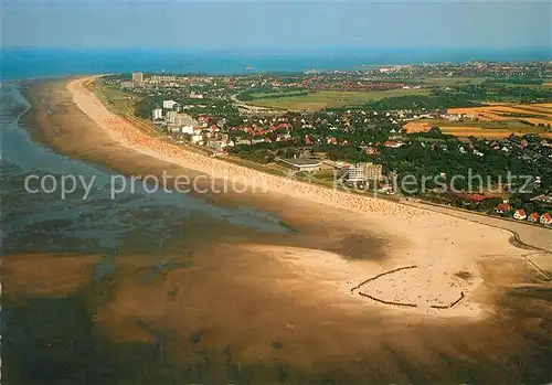 AK / Ansichtskarte Cuxhaven_Duhnen_Nordseebad Fliegeraufnahme FKK Strand Nackeduhnen Cuxhaven_Duhnen