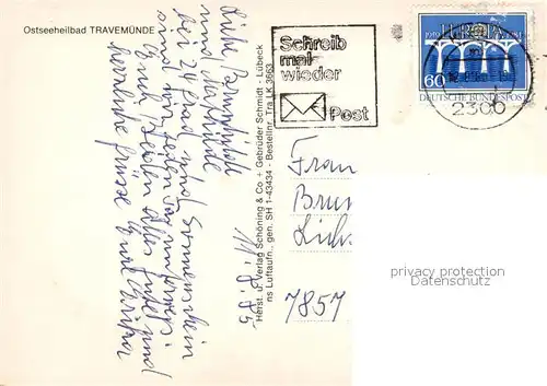 AK / Ansichtskarte Travemuende_Ostseebad Fliegeraufnahme Travemuende_Ostseebad