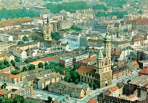 AK / Ansichtskarte Braunschweig Fliegeraufnahme Andreaskirche Katharinenkirche Theater Braunschweig