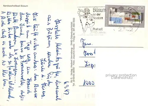 AK / Ansichtskarte Buesum_Nordseebad Fliegeraufnahme Buesum_Nordseebad