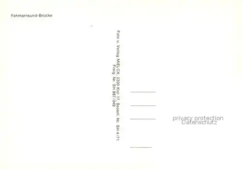 AK / Ansichtskarte Fehmarnsundbruecke Fliegeraufnahme 