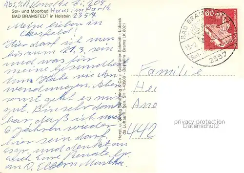 AK / Ansichtskarte Bad_Bramstedt Fliegeraufnahme Bad_Bramstedt