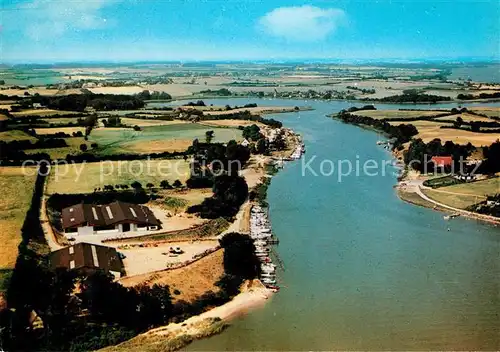 AK / Ansichtskarte Brodersby_Schlei Fliegeraufnahme Klampe Brodersby_Schlei