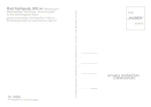 AK / Ansichtskarte Bad_Kohlgrub Fliegeraufnahme Bad_Kohlgrub