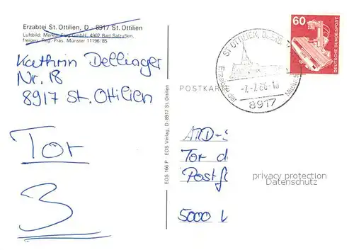 AK / Ansichtskarte St_Ottilien_Eresing Fliegeraufnahme Erzabtei St_Ottilien_Eresing