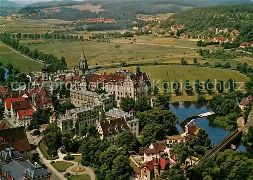 AK / Ansichtskarte Sigmaringen Fliegeraufnahme Schloss Fuersten von Hohenzollern Sigmaringen