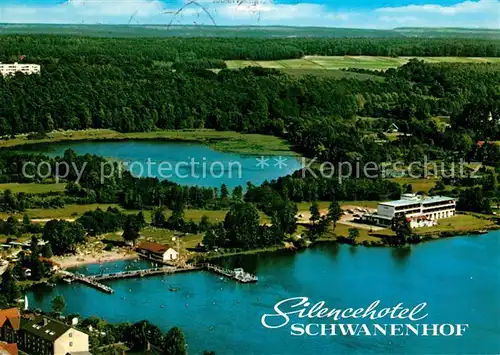 AK / Ansichtskarte Moelln_Lauenburg Fliegeraufnahme Silencehotel Schwanenhof Moelln_Lauenburg