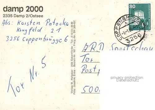 AK / Ansichtskarte Damp Fliegeraufnahme Damp