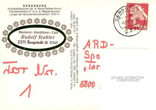 AK / Ansichtskarte Rendsburg Fliegeraufnahme Rendsburg