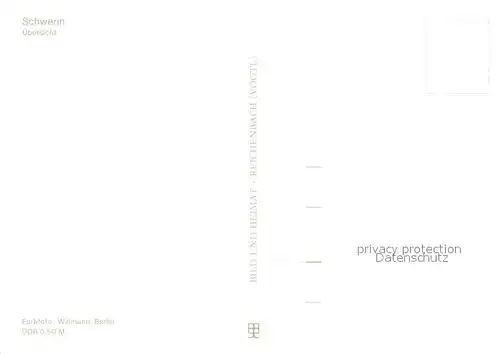 AK / Ansichtskarte Schwerin_Mecklenburg Fliegeraufnahme Schwerin_Mecklenburg