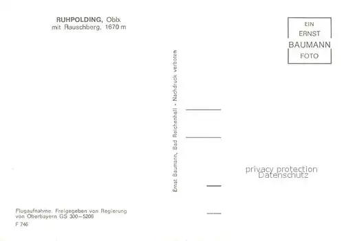 AK / Ansichtskarte Ruhpolding Fliegeraufnahme Rauschberg Ruhpolding