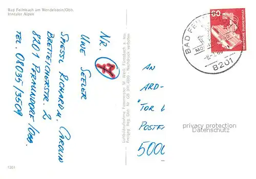 AK / Ansichtskarte Bad_Feilnbach Fliegeraufnahme Bad_Feilnbach