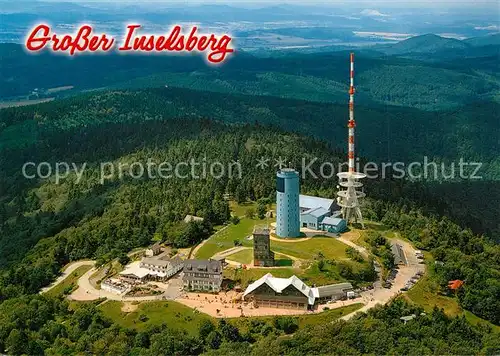 AK / Ansichtskarte Grosser_Inselsberg Fliegeraufnahme Sendeanlagen Restaurant Grosser Inselsberg