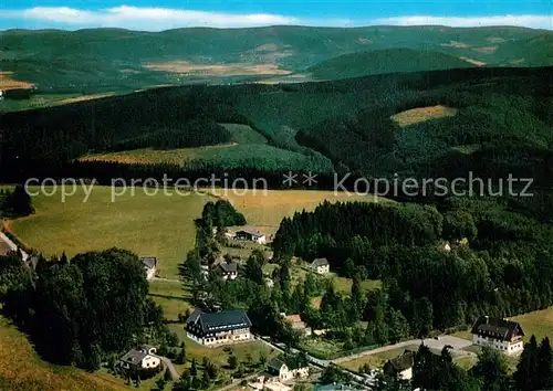 AK / Ansichtskarte Jagdhaus_Sauerland Fliegeraufnahme Gasthaus Troester Jagdhaus_Sauerland