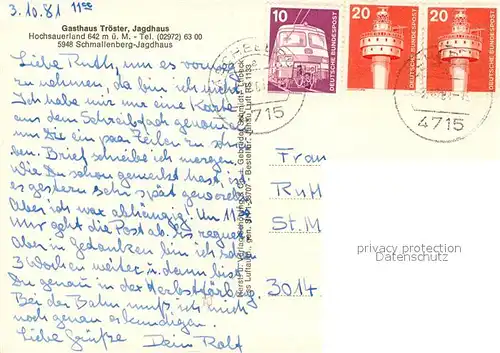 AK / Ansichtskarte Jagdhaus_Sauerland Fliegeraufnahme Gasthaus Troester Jagdhaus_Sauerland