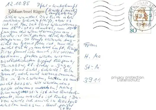 AK / Ansichtskarte Goehren_Ruegen Fliegeraufnahme Goehren Ruegen