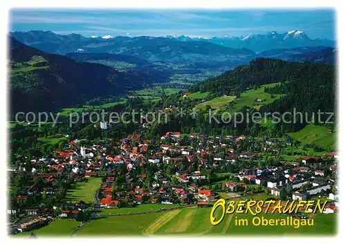 AK / Ansichtskarte Oberstaufen Fliegeraufnahme Oberstaufen