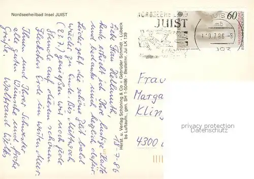 AK / Ansichtskarte Juist_Nordseebad Fliegeraufnahme Juist_Nordseebad