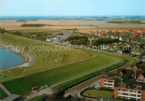 AK / Ansichtskarte Buesum_Nordseebad Fliegeraufnahme Perlebucht Buesum_Nordseebad