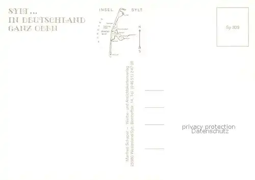 AK / Ansichtskarte Sylt Fliegeraufnahme Sylt