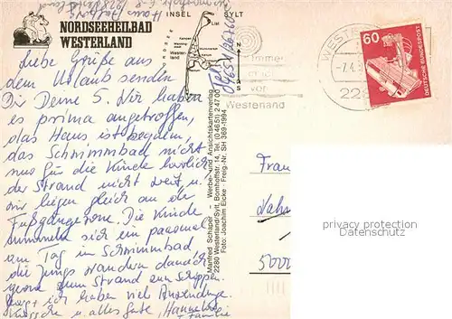 AK / Ansichtskarte Westerland_Sylt Fliegeraufnahme Westerland_Sylt