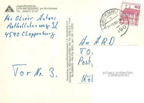 AK / Ansichtskarte Ratzeburg Fliegeraufnahme Ratzeburg