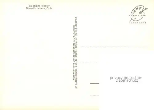 AK / Ansichtskarte Benediktbeuern Fliegeraufnahme Salesianerkloster Benediktbeuern