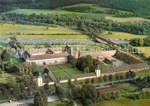 AK / Ansichtskarte Hoexter_Weser Fliegeraufnahme Kloster Corvey Hoexter Weser
