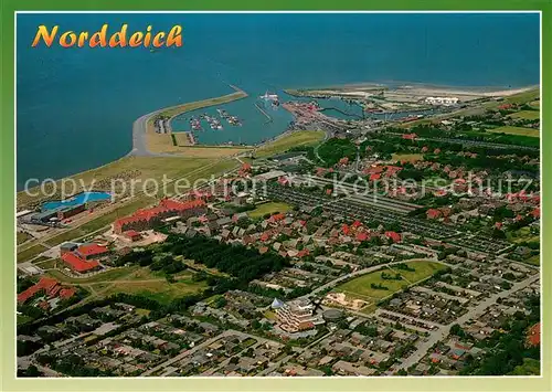 AK / Ansichtskarte Norddeich_Ostfriesland Fliegeraufnahme Norddeich_Ostfriesland