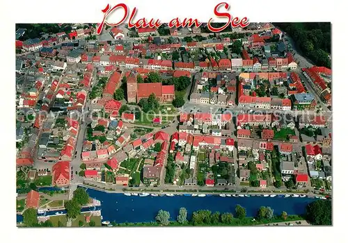 AK / Ansichtskarte Plau_See Fliegeraufnahme Plau_See